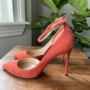 Jimmy Choo size 38 (size 8B) suede agate pump